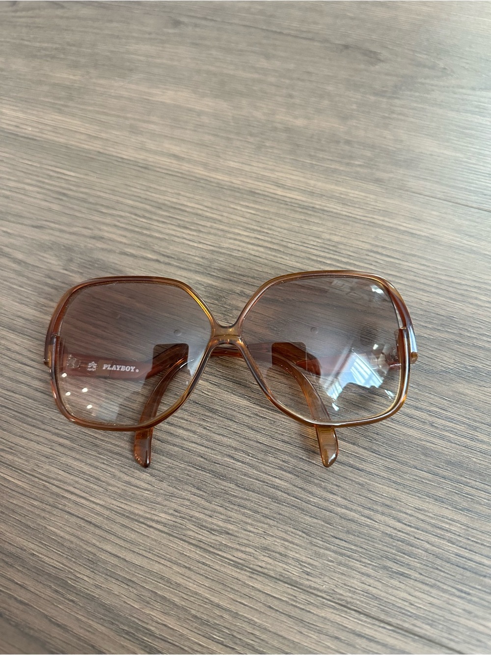 Vintage 1970s Playboy Honey Oversized Square Sunglasses